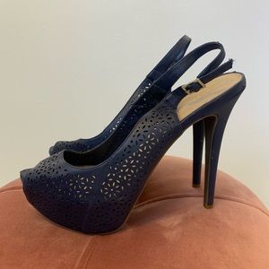 Navy Blue Heels 9.5